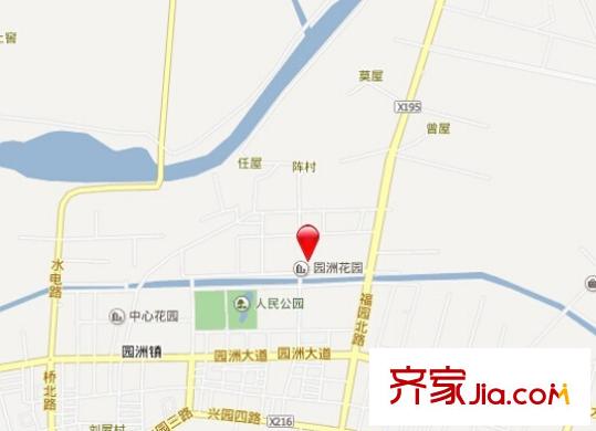 園洲花園交通圖 