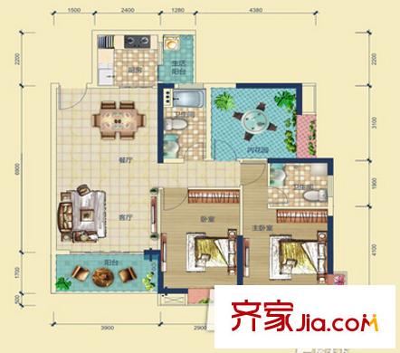 園洲花園 戶型圖