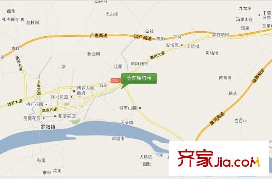 金泰瑞和園交通圖