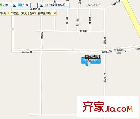 中萃花城灣交通圖