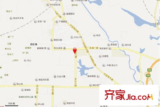 中萃花城灣交通坐標圖