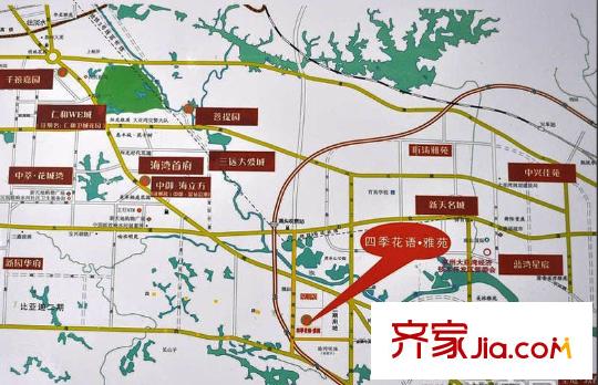 花香四季?雅苑區(qū)位圖