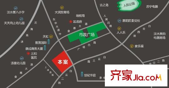 誠杰壹中心區(qū)位圖