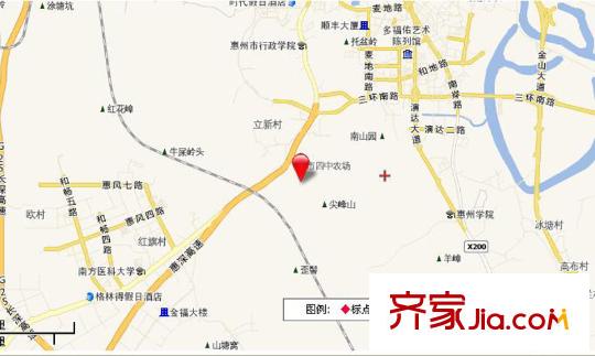 嘉逸園交通坐標(biāo)圖