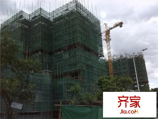 萬城名座花園8棟工程進度圖20140915