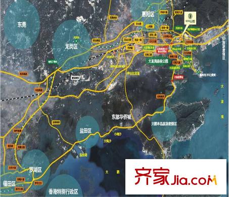 中央公園區(qū)位圖