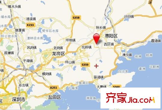 凱南萊弗城交通坐標圖