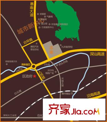 花樣年別樣城區(qū)位圖