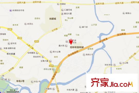 花樣年別樣城交通坐標(biāo)圖