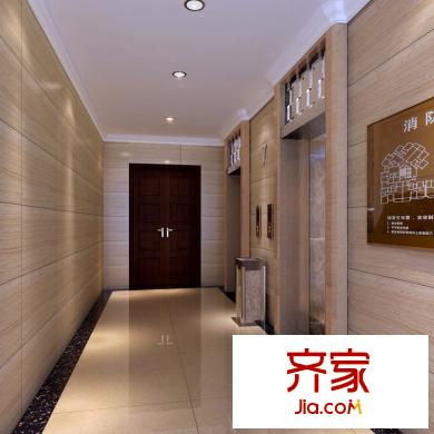 中央御園二期電梯廳裝修效果圖20130411