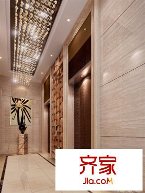 中央御園二期電梯廳裝修效果圖20130411