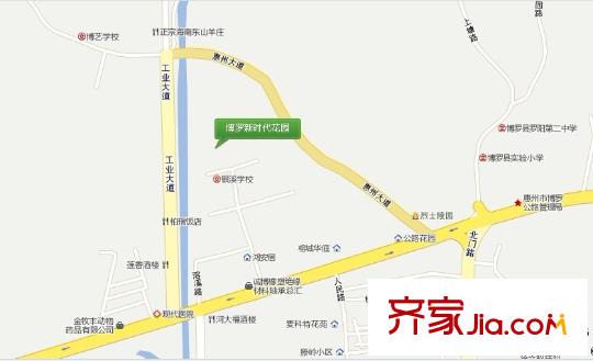 博羅新時(shí)代花園交通坐標(biāo)圖
