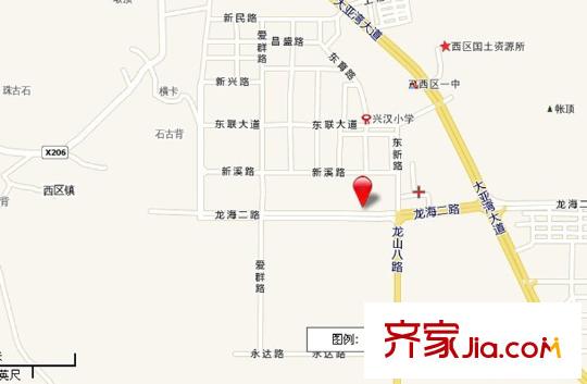 陽光圣菲交通坐標(biāo)圖
