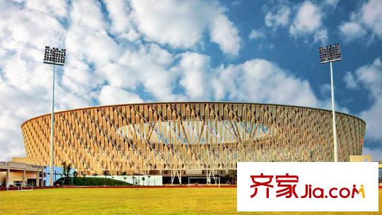 中信凱旋城別墅項(xiàng)目旁邊奧林匹克體育場