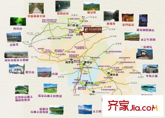 公莊山水花園區(qū)位圖