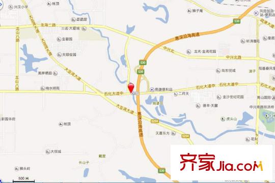 凱悅春天交通坐標圖