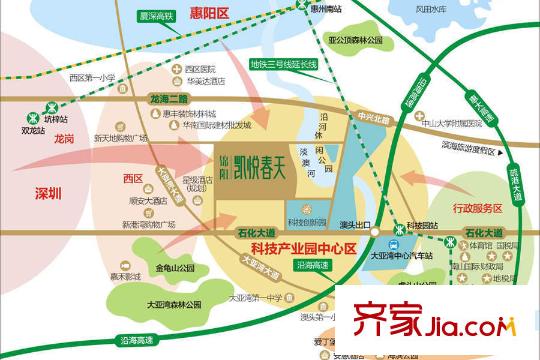 凱悅春天區(qū)位圖
