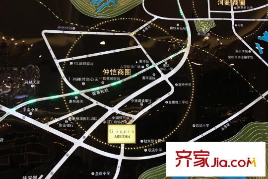 天健陽光花園交通區(qū)位圖