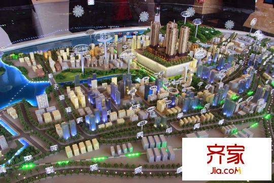 金港1號(hào)項(xiàng)目區(qū)域配套沙盤圖（2016-1-1）
