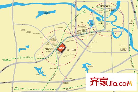 天益城交通區(qū)位圖