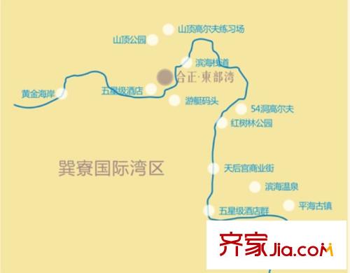 合正東部灣交通圖
