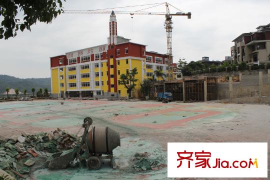保利山水城博羅育英學校工程進度20150707