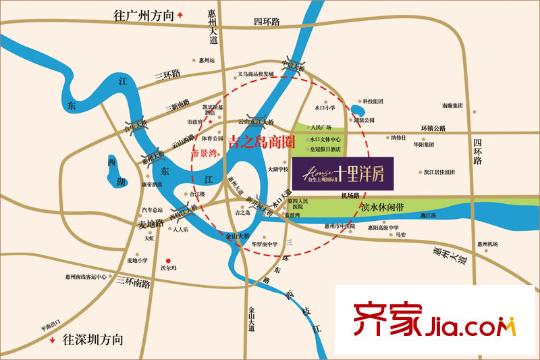 合生上觀國際交通圖