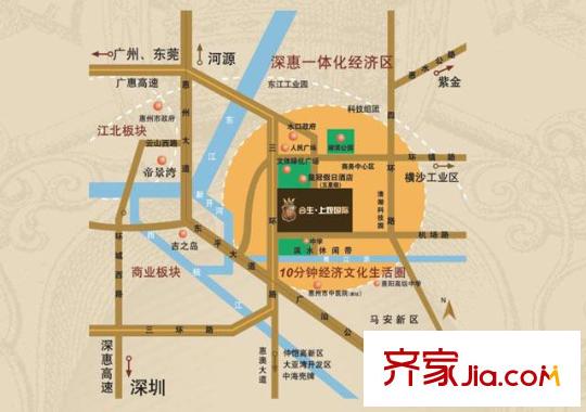 合生上觀國際交通圖