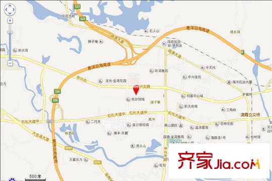 君躍荃新時代花園交通坐標(biāo)圖