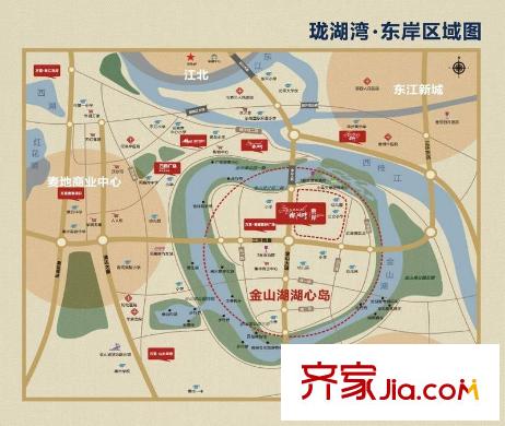 方直東岸區(qū)位圖