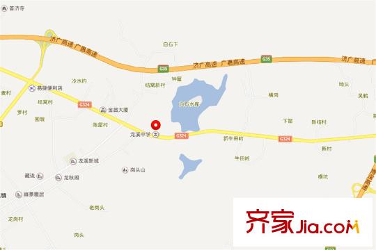 十里龍泉交通坐標(biāo)圖