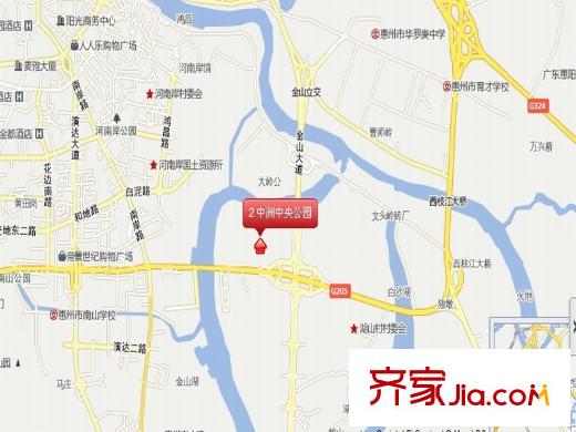 中洲?中央公園交通坐標圖