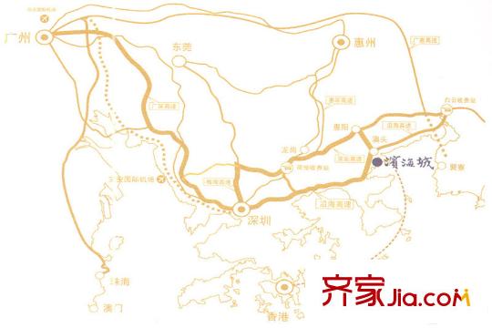 合生濱海城交通區(qū)位圖