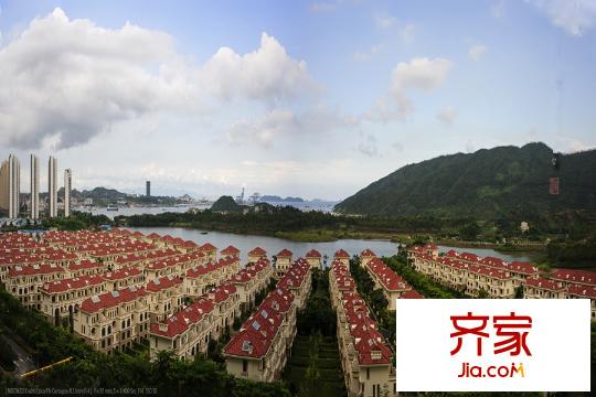 合生濱海城別墅全景