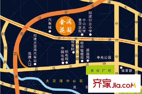 金灣花園二期交通區(qū)位圖