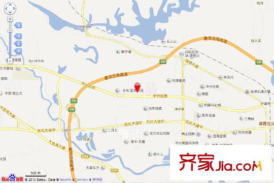 金灣花園二期交通坐標圖
