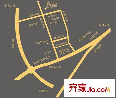 半山名苑別墅交通圖