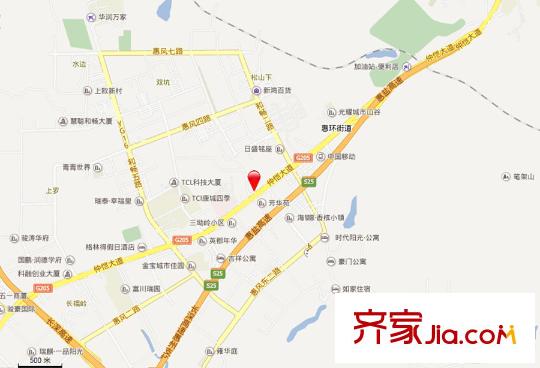 日盛天鉆交通坐標(biāo)圖