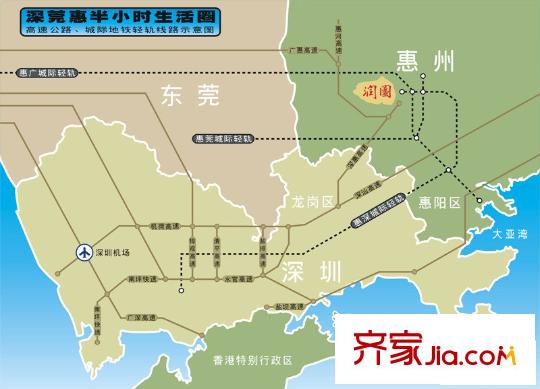 潤園別墅交通圖