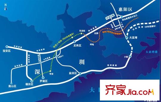 半島1號別墅交通圖區(qū)位圖