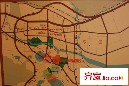 皇庭波西塔諾別墅交通圖區(qū)位圖