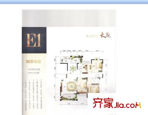 東江學(xué)府二期 4室 戶型圖