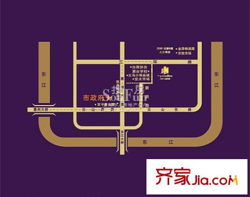 萬(wàn)科金域華庭交通圖