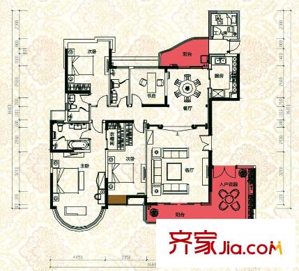 合生愉景灣01/02戶型 5室2廳3衛(wèi)1廚