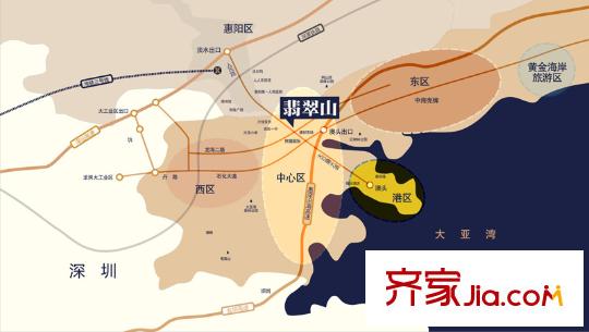 翡翠山區(qū)位圖