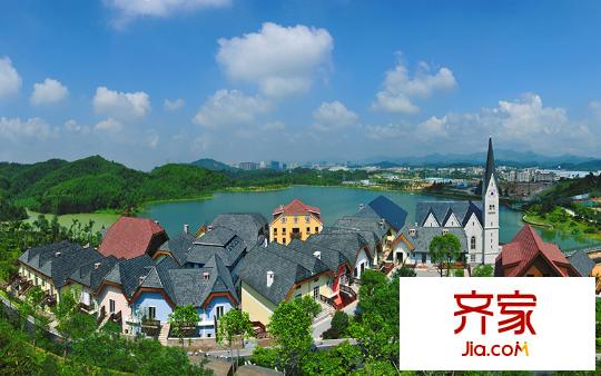 五礦?哈施塔特小區(qū)實景20131119
