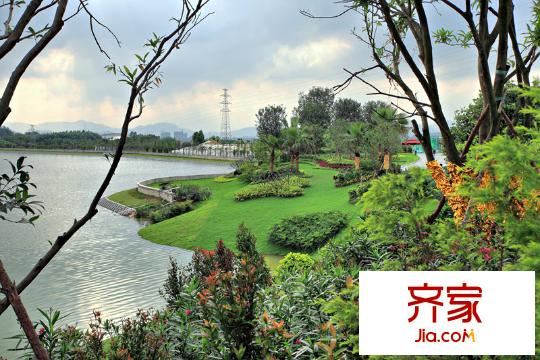 五礦?哈施塔特小區(qū)園林實景20131119