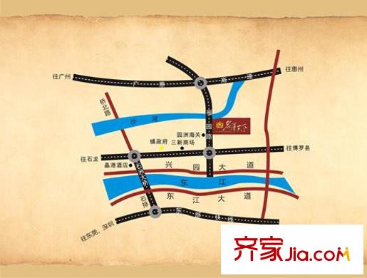 名澤天下區(qū)位圖