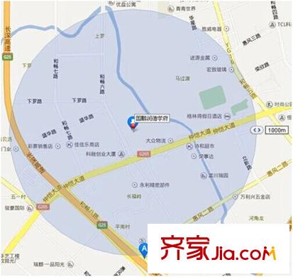 國(guó)鵬?潤(rùn)德學(xué)府區(qū)位圖