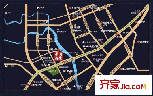 國(guó)鵬?潤(rùn)德學(xué)府區(qū)位圖